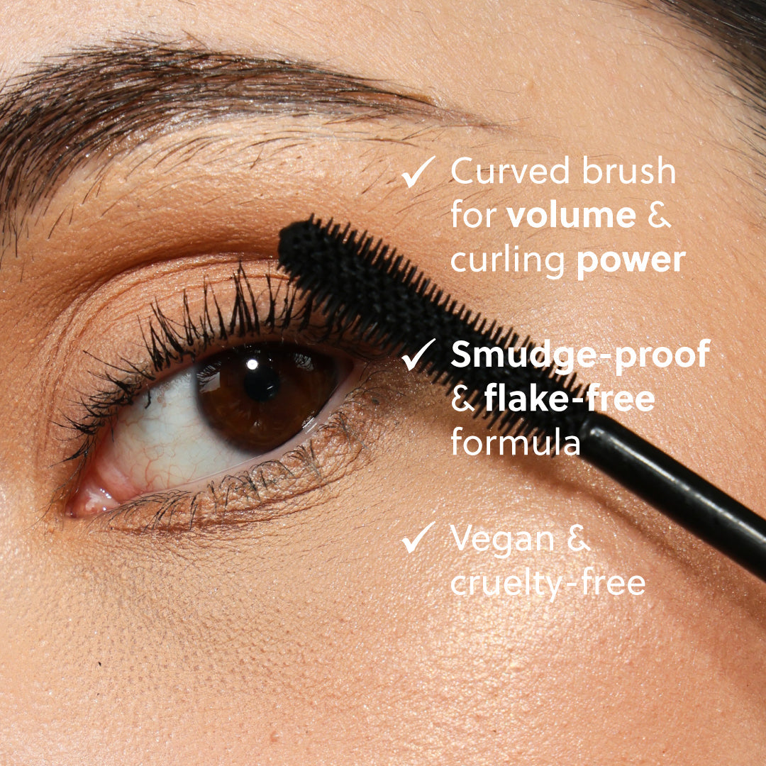 Kit de Máscara, Rizador y Peine para Pestañas